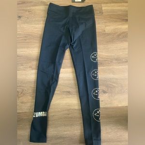 Zumba Swarovski crystals ankle leggings Black XS